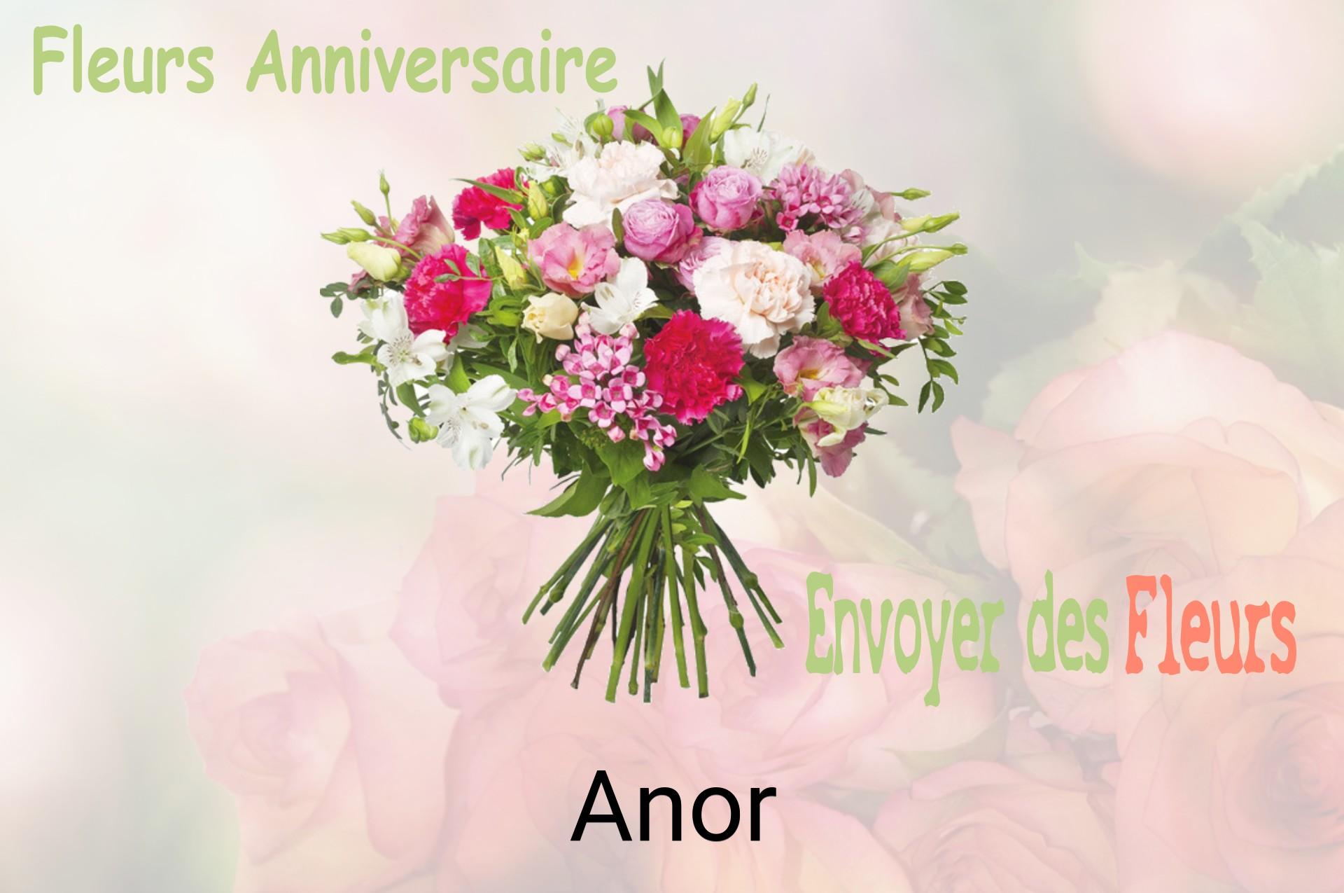 Bouquet de fleurs d’anniversaire livré à Anor
